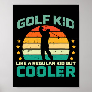 Poster Menino de Golfe Como Refrigerador Regular Golfer R