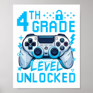 Poster Menino do Primeiro Dia do Jogo de Vídeo Desbloquea