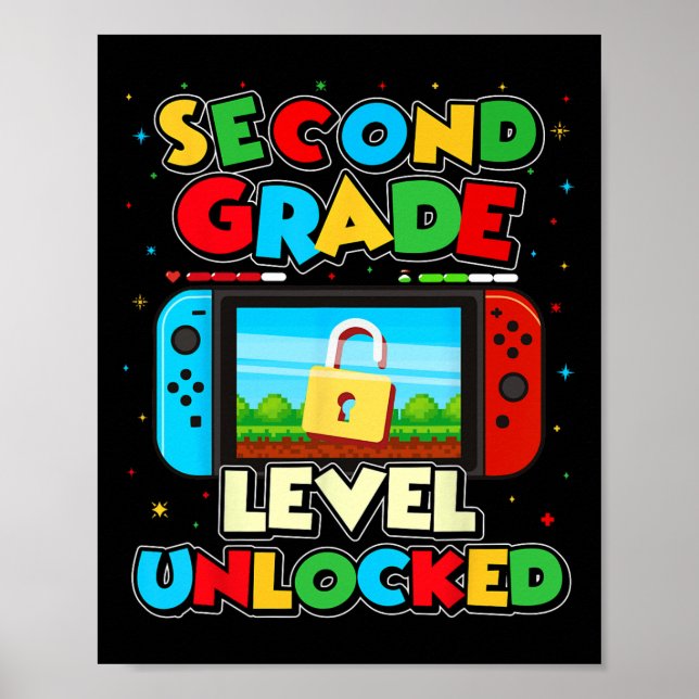 Poster Menino dos Video Games com Ck T desbloqueado para  (Frente)