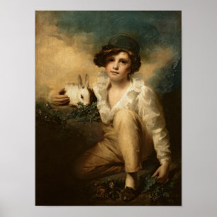 Poster Menino e coelho, c.1814