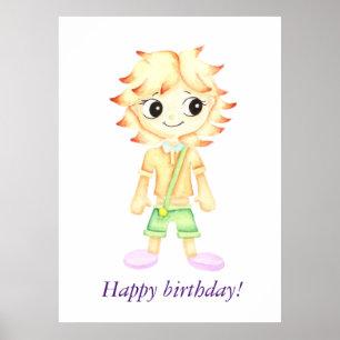 Poster Menino engraçado