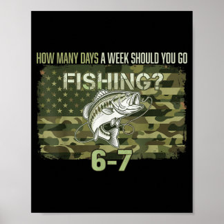 Poster Menino Pescador Camuflagem Americana Bandeira EUA