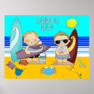 Póster Meninos da Praia Crianças Filhos