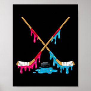Poster Meninos de Sorvete de Hockey Gotejamento Jovens Jo