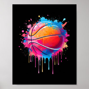 Poster Meninos de Splash de Gotejamento de Sketll Gravata