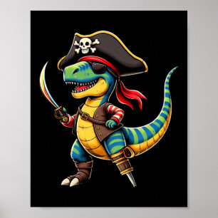 Poster Meninos Dias de as Bruxas engraçados Crianças Dino