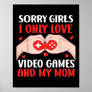 Poster Meninos dias de os namorados Videos games Engraçad