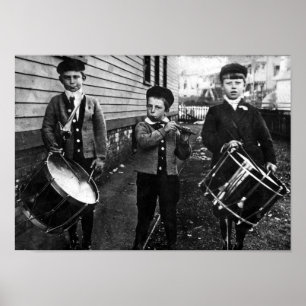 Póster meninos do baterista dos anos 30