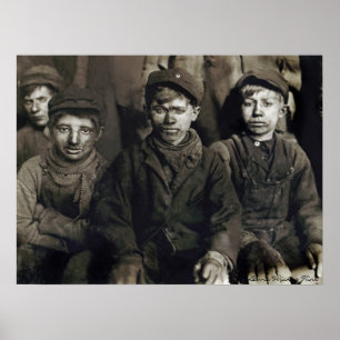 Póster Meninos do disjuntor de Pittston por Lewis Wickes