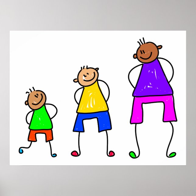 Póster Meninos em crescimento (Frente)