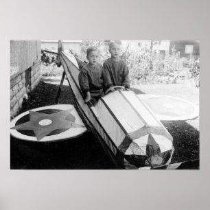 Poster Meninos em um carro do Sabão-Box