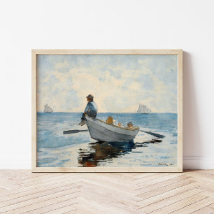 Poster Meninos em um Dory   Winslow Homer