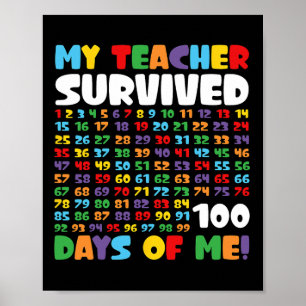 Poster Meninos Engraçados Da Escola Meninas 100 Dias De S