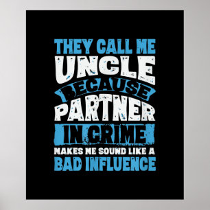 Poster Meninos Engraçados Tio Presentes da sobrinha e so