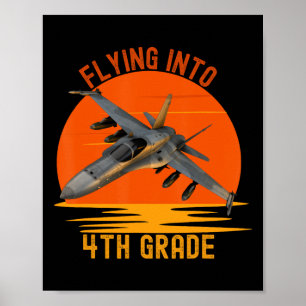 Poster Meninos entrando na 4ª série de volta às aulas grá