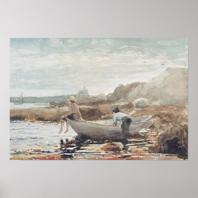 Poster Meninos na praia (Frente)