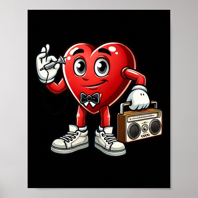 Poster Meninos Retro 80s 90s Dançando Disco Valente (Frente)