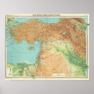 Póster Menor de Ásia, Syria & mesopotâmia