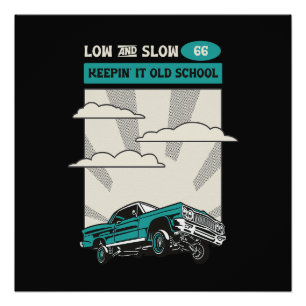 Póster Menor e lento 66 Classic Lowrider