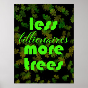 Poster Menos Bilionários Mais Árvores