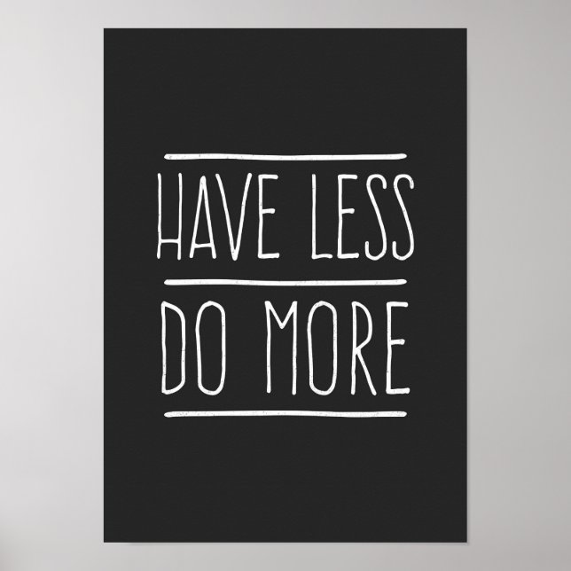 Póster Menos Fazer Mais (Frente)