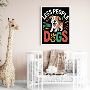 POSTER MENOS PESSOAS MAIS CÃES