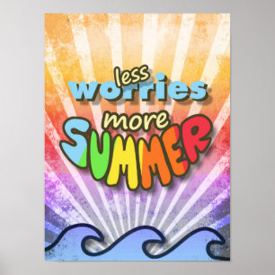 Poster Menos Preocupações Mais Verão