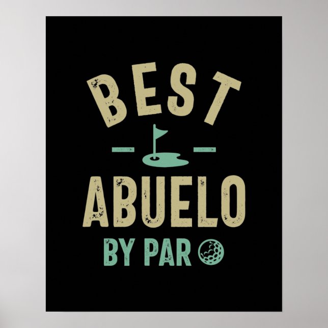Poster Mens Best Abuelo Por Par Avô (Frente)