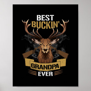 Poster Mens Best Buckin Avô Ever Caçadores De Veados