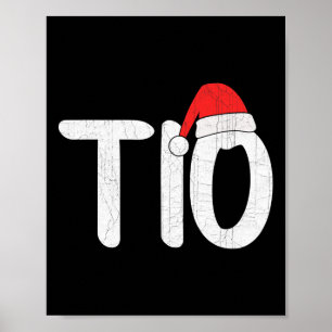 Poster Mens Christmas Santa Hat Matando Família Tio Xmas
