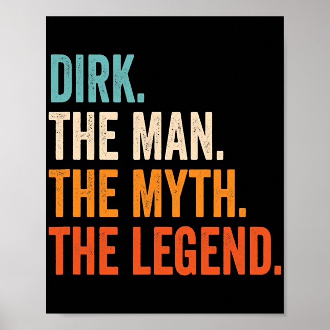 Poster Mens Dirk O Homem O Mito A Lenda (Frente)