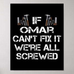 Poster Mens Funny Handyman Cotação Personalizada Omar Gif