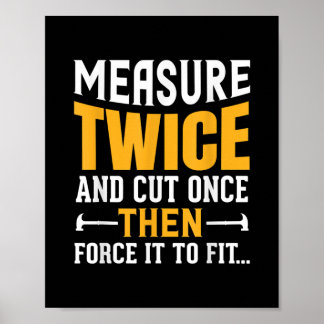 Poster Mens Funny Woodworking Carpenter Citação Dizendo P