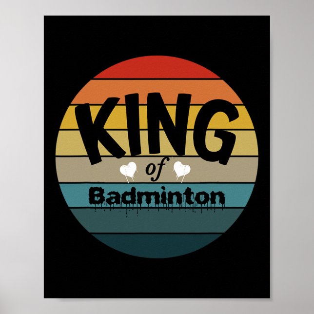 Poster Mens King Of Dminton (Frente)