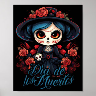 Poster Mens La Catrina Dress Stylish Day Of The