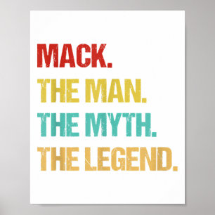 Poster Mens Mack O Homem O Mito A Lenda