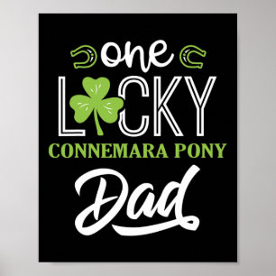 Poster Mens One Lucky Connemara Pony Horse Pai Irish Hors