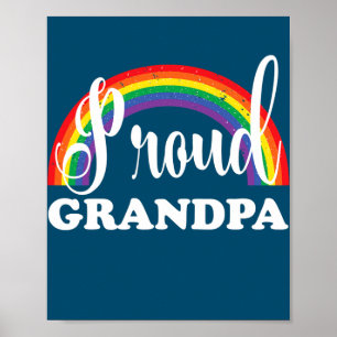 Poster Mens Orud Vovô Orgulho gay arco-íris