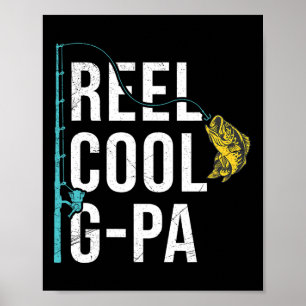 Poster Mens Reel Legal Camisa De Pesca G-pa Engraçada Avô
