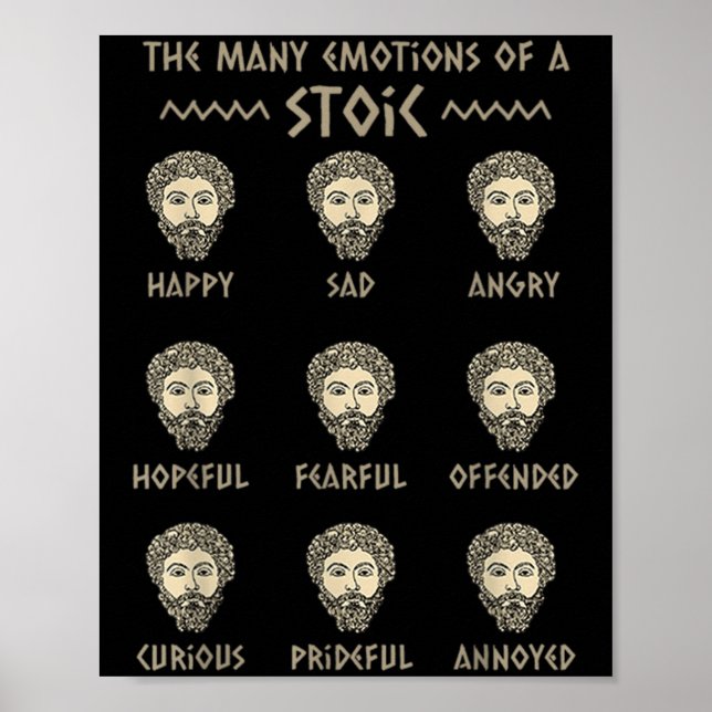 Poster Mens Stoicismo Citação Marcus Aurelius (Frente)