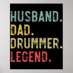 Poster Mens Vintage Gift Shirt Husband Pai Drummer Legend<br><div class="desc">Camisa Mens Vintage Pai Drummer Legenda Drummer Letra Drummer, tambores, pai, música, tambor, banda, músico, dia de os pais, aniversário, presente, batumming, rock, percussão, engraçado, guitarra, legal, jazz, presentes</div>