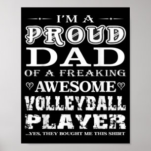 Poster Mens Voleibol Sou um orgulhoso presente de Pai de