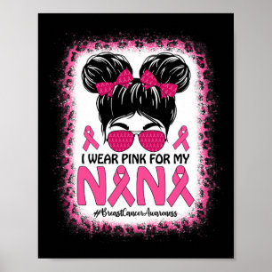 Poster Mensageiro Eu Visto Rosa Para O Meu Cancer De Mama