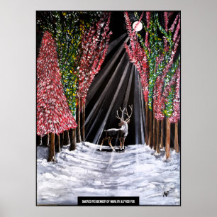 Poster Mensageiro Sagrado de Nara Pintura de Alfred Fox