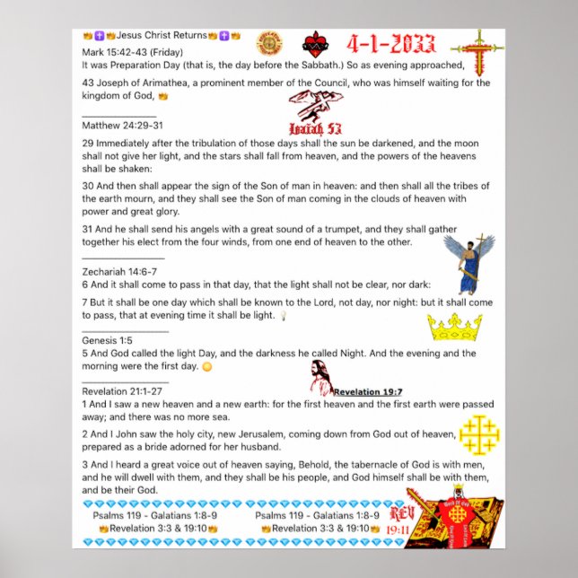 Poster Mensagem à igreja (Frente)