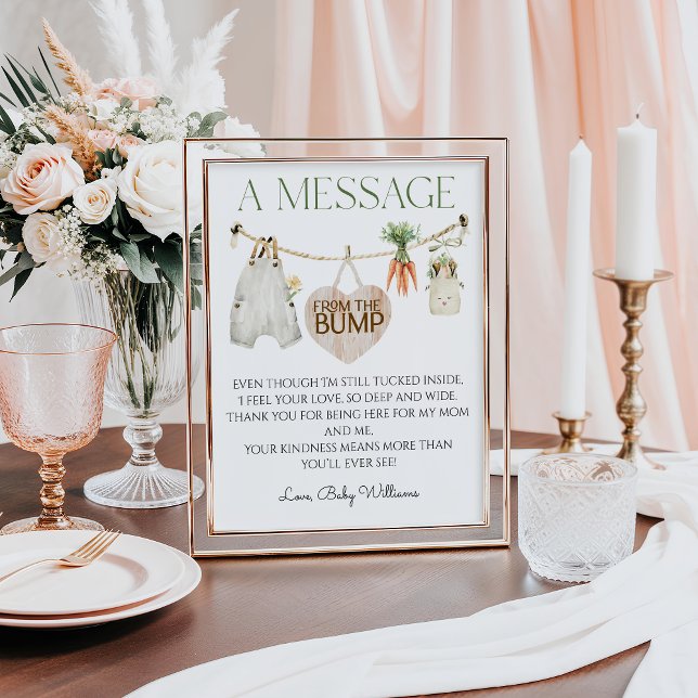 Poster Mensagem de explosão de Chá de fraldas crescida lo (Criador carregado)