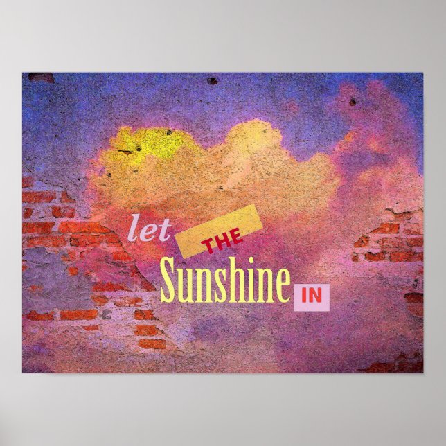 Poster Mensagem em uma Parede (Frente)