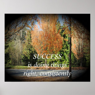 Poster Mensagem Motivacional de Sucesso