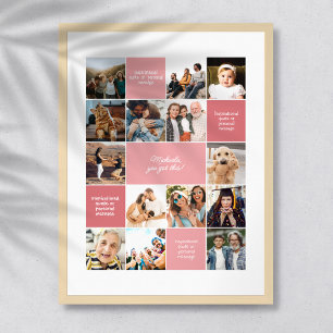 Poster Mensagens personalizadas de conforto Inspiracional