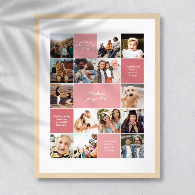 Poster Mensagens personalizadas de conforto Inspiracional (Criador carregado)